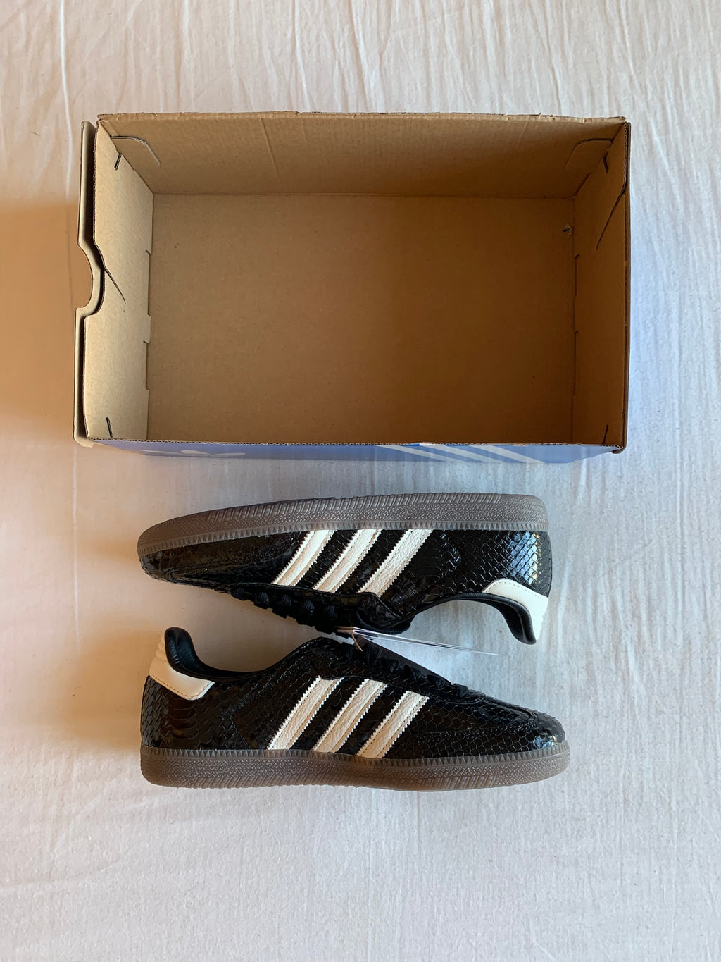 Adidas Samba "Patent Snakeskin Black"