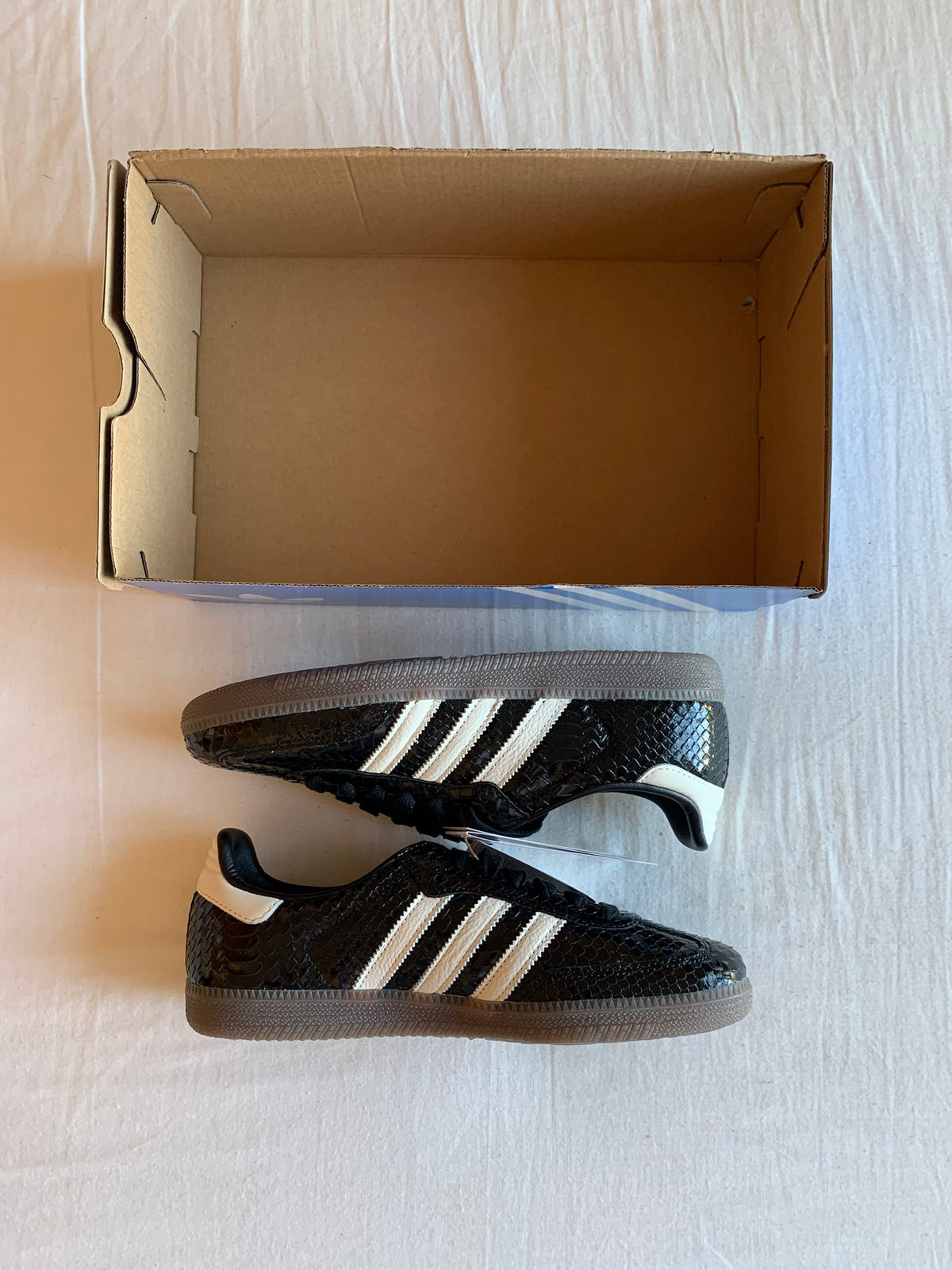 Adidas Samba "Patent Snakeskin Black"