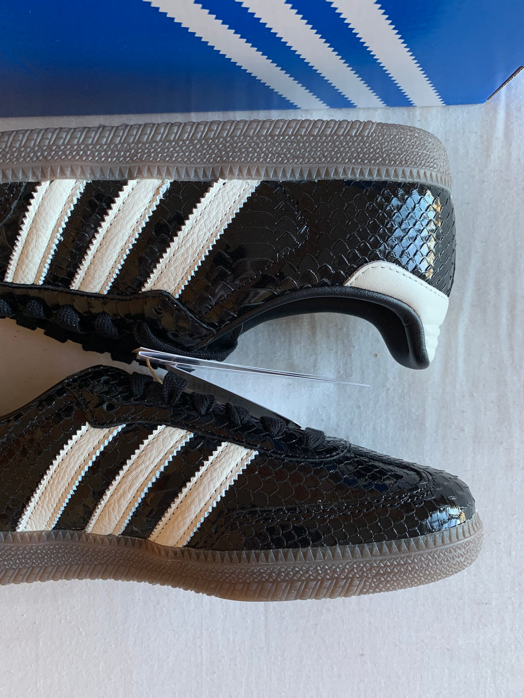 Adidas Samba "Patent Snakeskin Black"