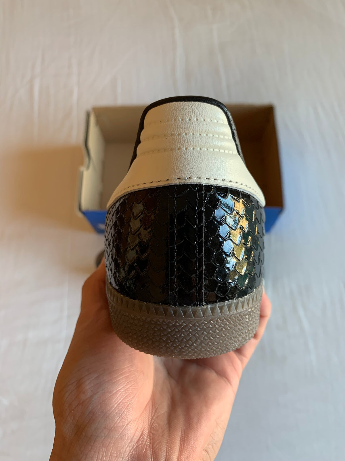 Adidas Samba "Patent Snakeskin Black"