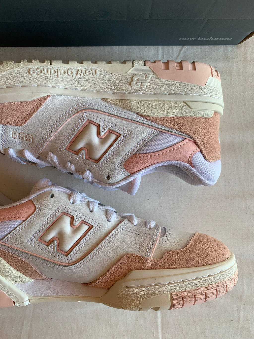 New Balance 550 GS "White Pink Sea Salt"
