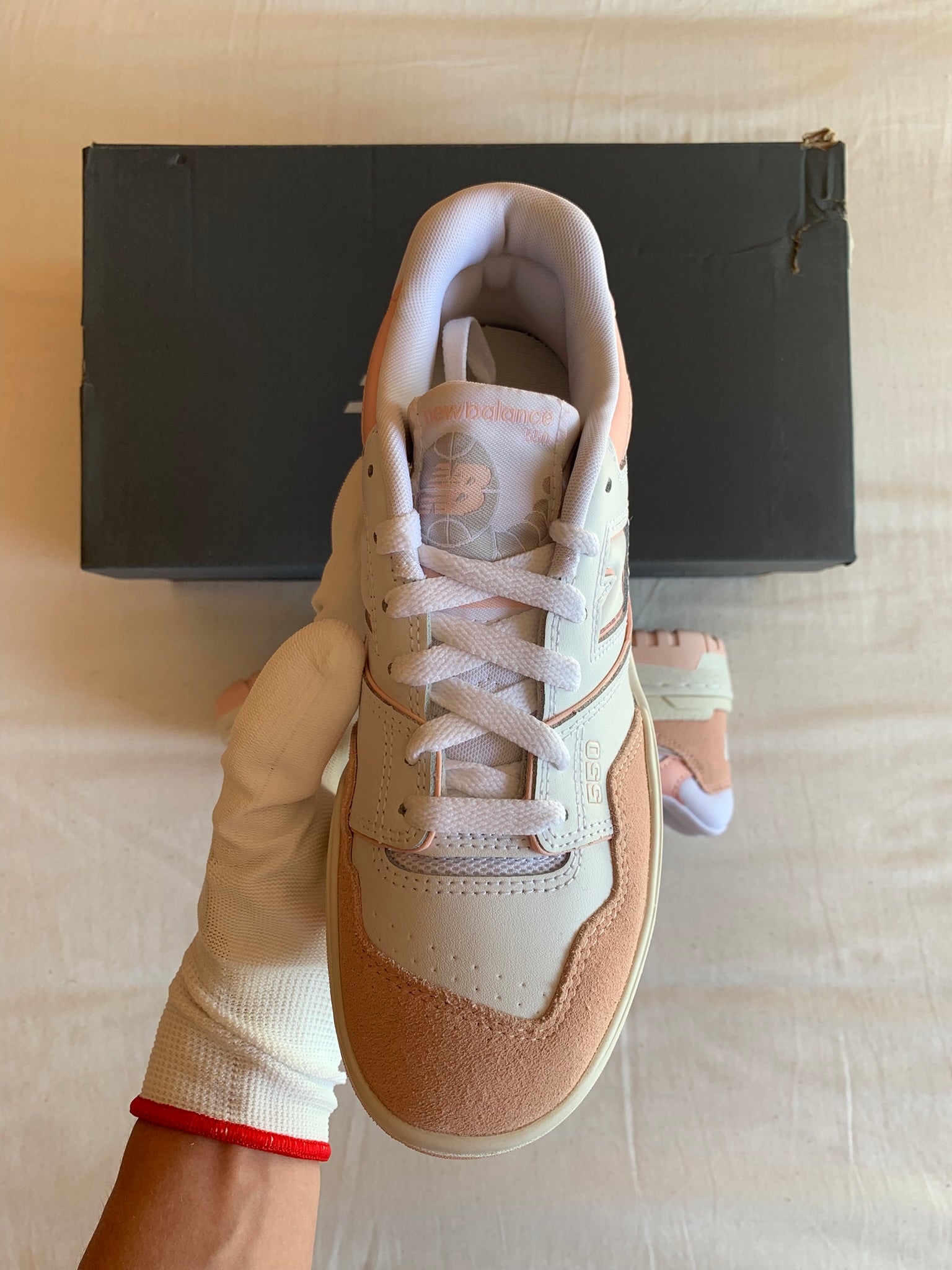 New Balance 550 GS "White Pink Sea Salt"