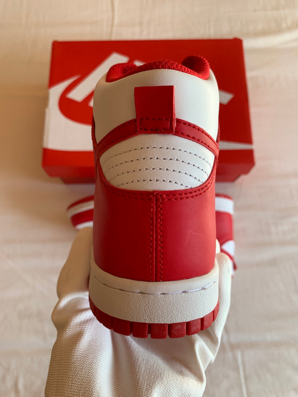 Nike Dunk High GS "Championship White Red"