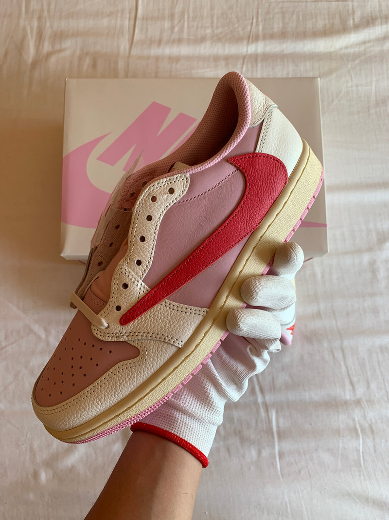 Jordan 1 Retro Low Travis Scott "Sail Tropical Pink"