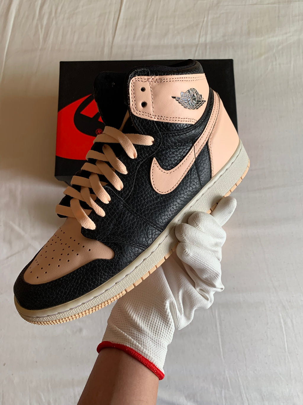 Jordan 1 Retro High GS "Black Crimson Tint"