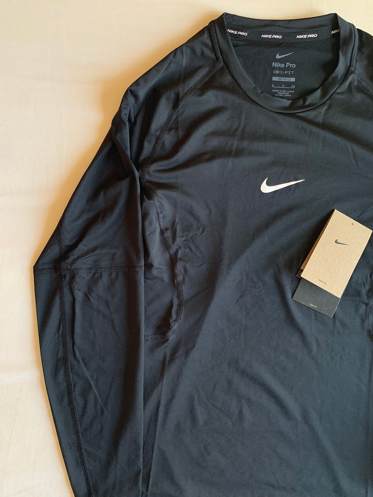 Camiseta Pro Dri-FIT Manga Larga "Negra"