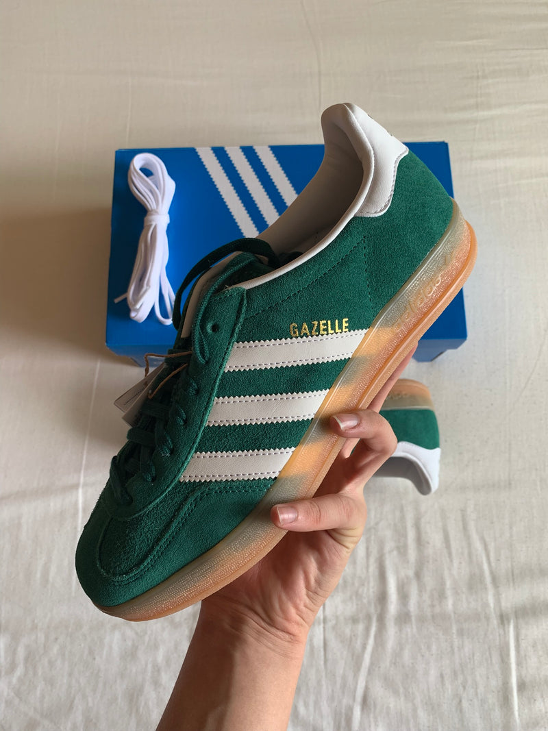 Adidas Gazelle Indoor "Green White Gum"