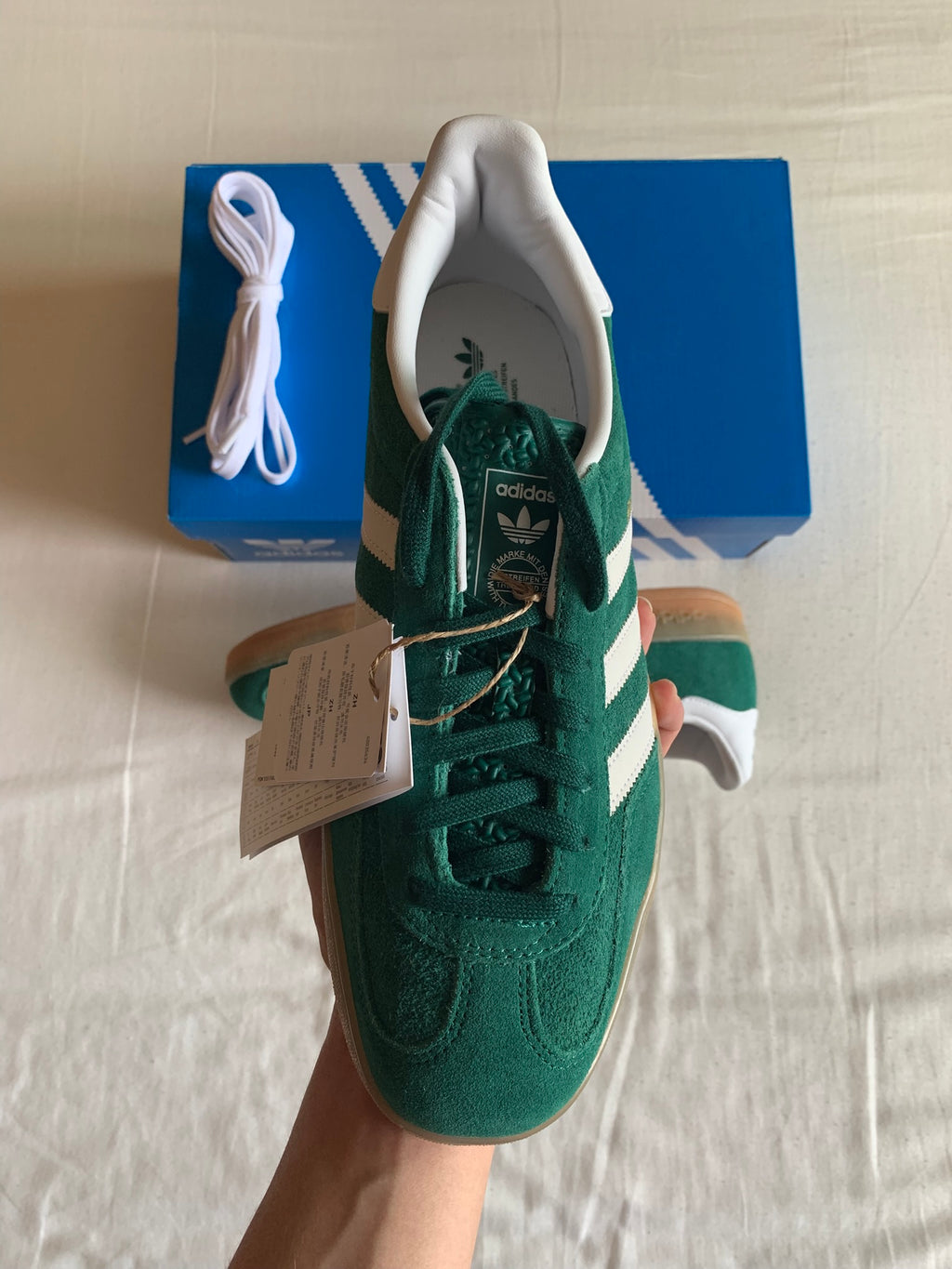 Adidas Gazelle Indoor "Green White Gum"