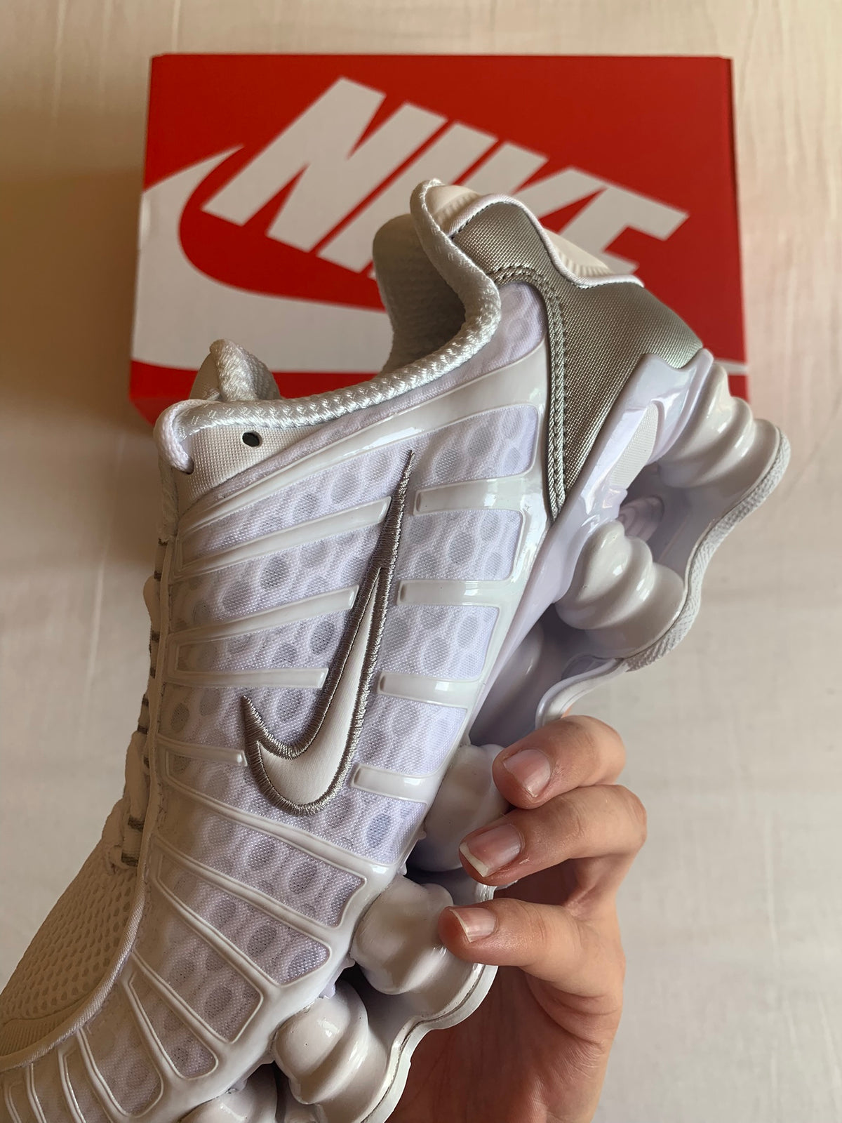 Nike Shox TL W "White Metallic Silver"