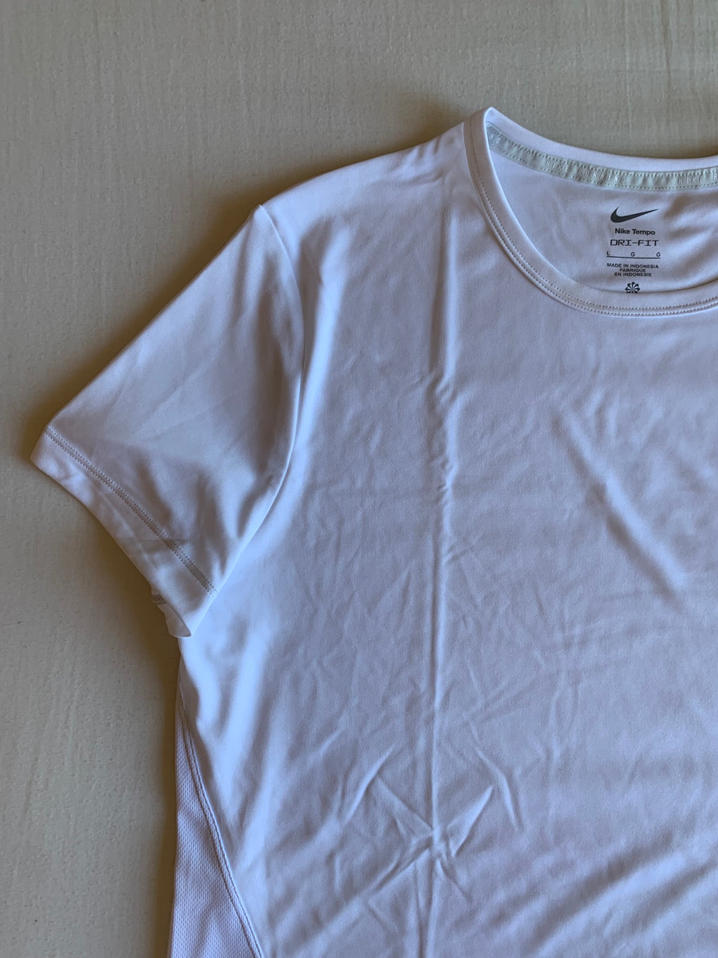 Camiseta Running Tempo Swoosh "Blanca"