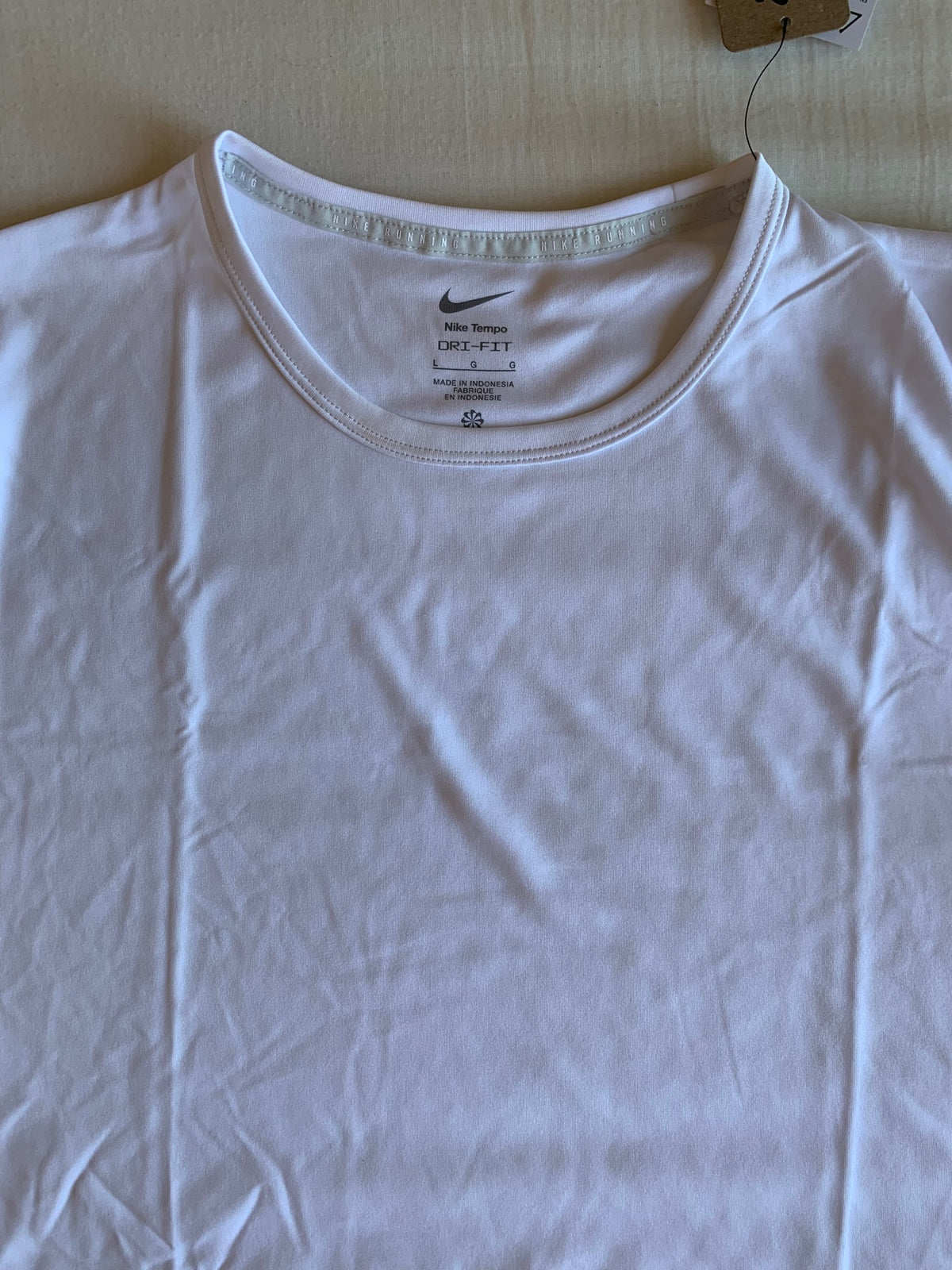 Camiseta Running Tempo Swoosh "Blanca"