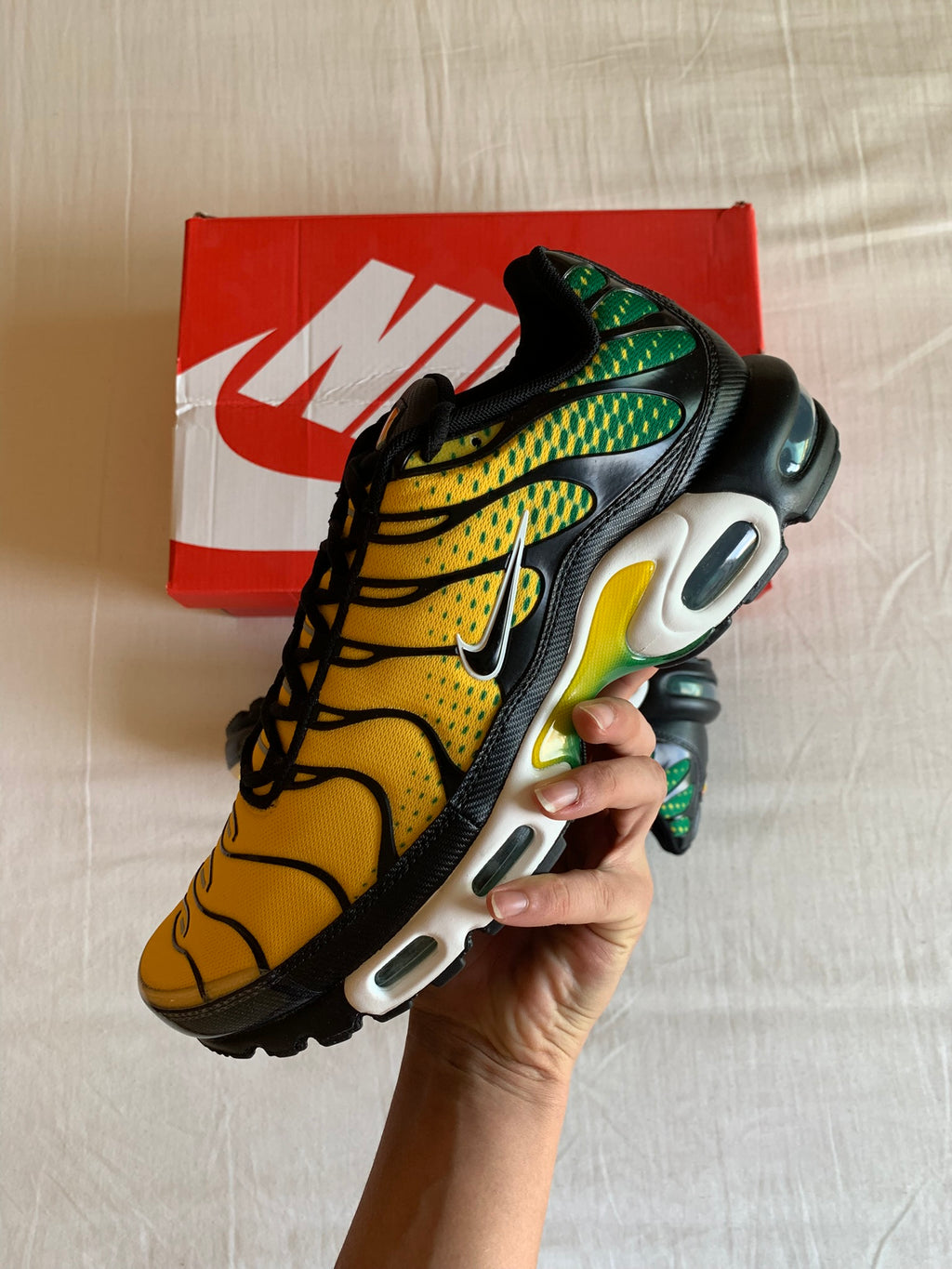 Nike Air Max Plus TN "Varsity Maize Pine Green"