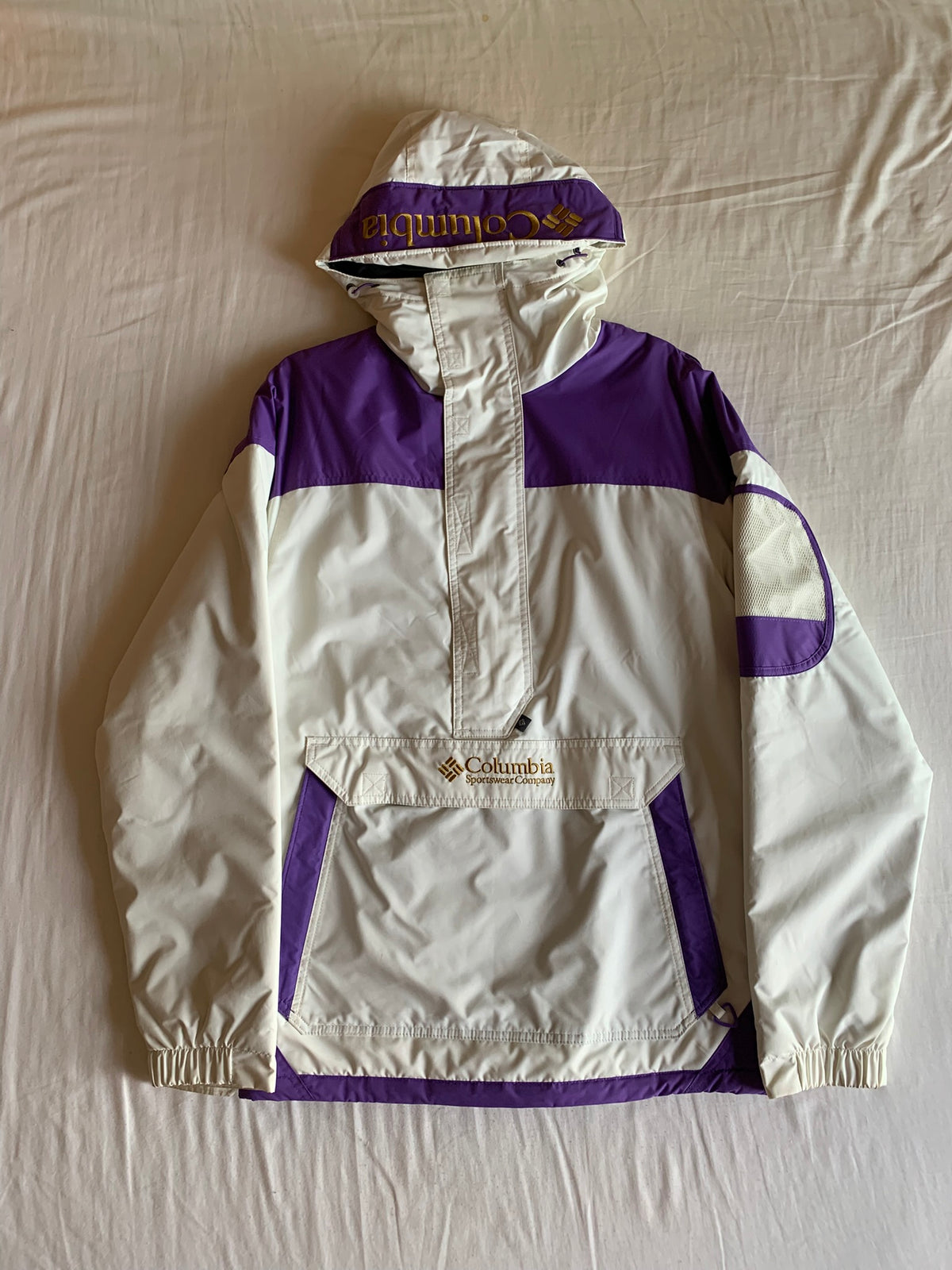 Anorak Columbia Vintage Crudo y Morado