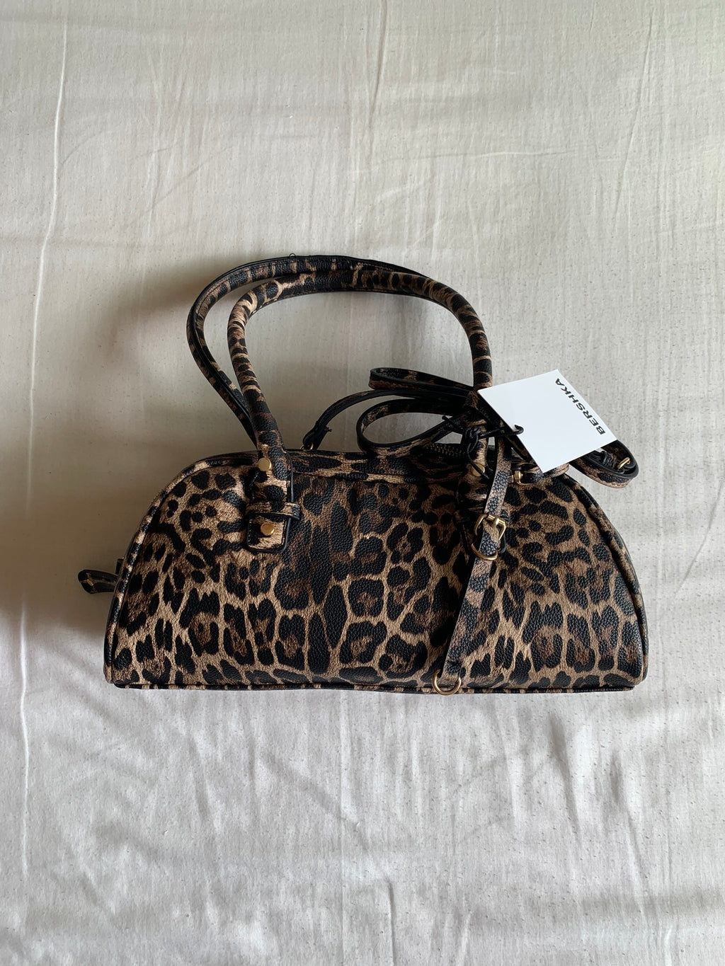 Bolso Bowling Bershka Leopardo