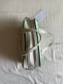 Bolso Bowling Bershka New York 1998 Blanco y Verde