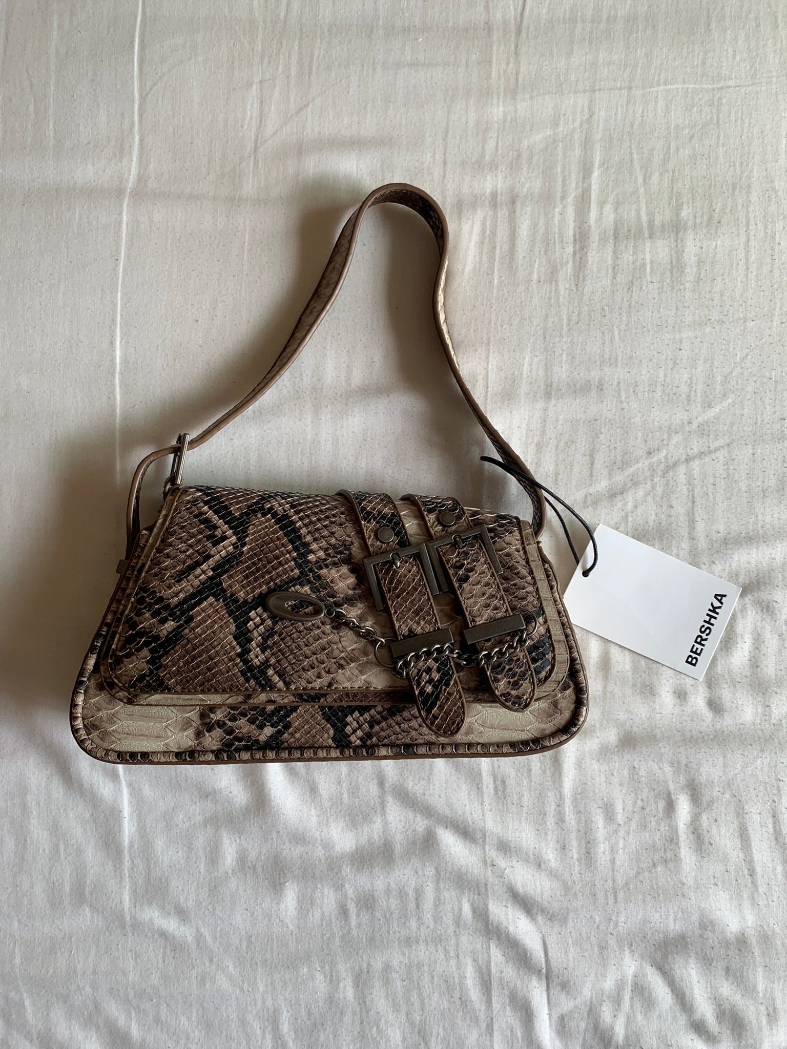 Bolso Bandolera Bershka Print Serpiente