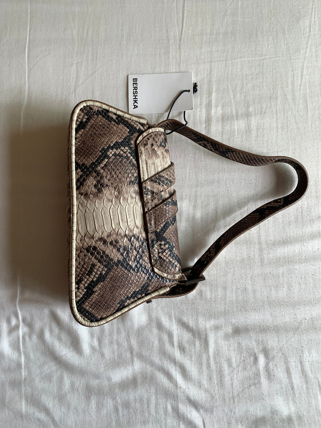 Bolso Bandolera Bershka Print Serpiente