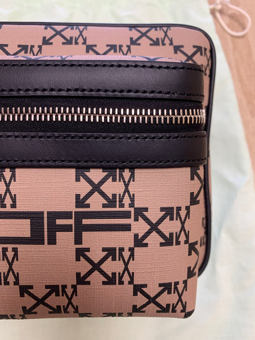 Bandolera Off-White Arrows Monograma Camel