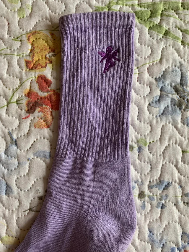 Calcetines Nude Project Bordado Ángel Morados