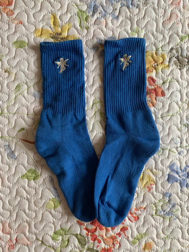 Calcetines Bordado Ángel "Azules"