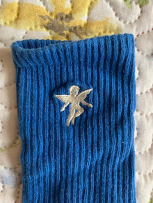 Calcetines Nude Project Bordado Ángel Azules