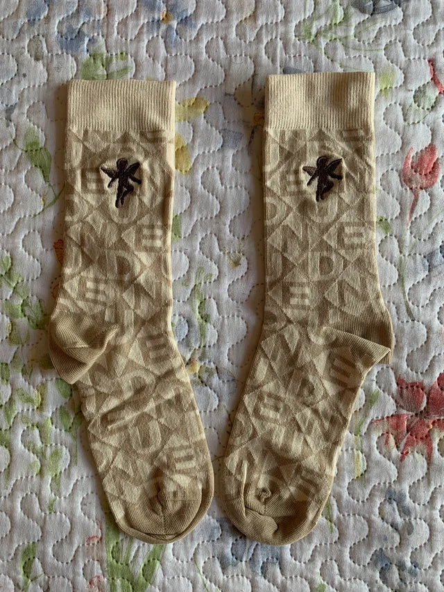 Calcetines Nude Project Monograma Beige