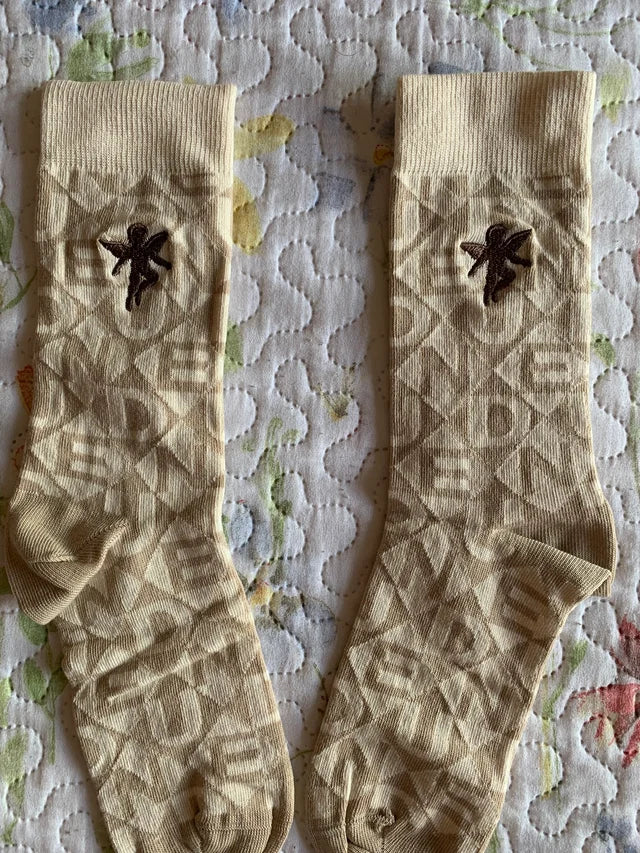 Calcetines Nude Project Monograma Beige