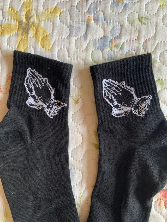 Calcetines Praying Hands Negros