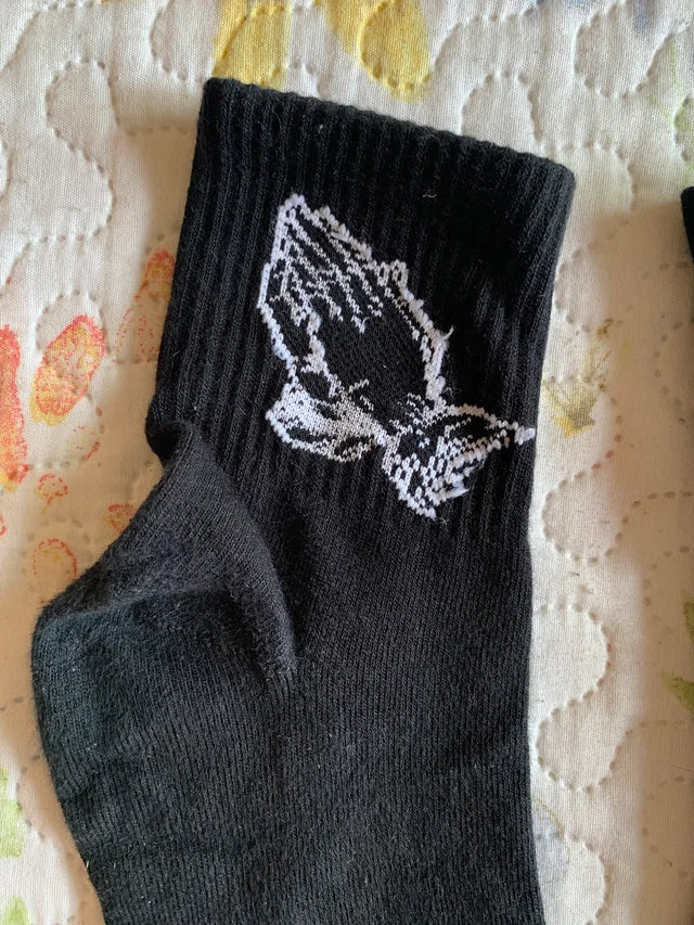 Calcetines Praying Hands Negros