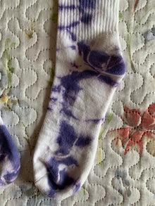 Calcetines Bershka Tie-Dye Morados y Blancos