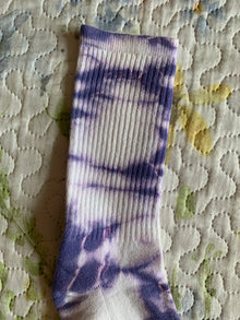 Calcetines Bershka Tie-Dye Morados y Blancos