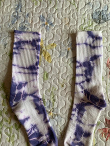 Calcetines Bershka Tie-Dye Morados y Blancos