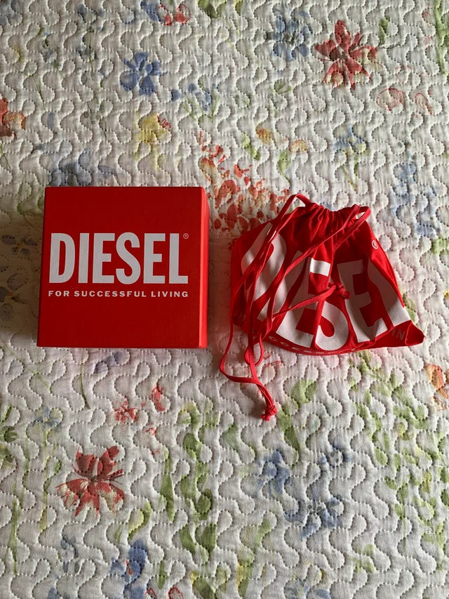 Cinturón Diesel B-1DR Strass Blanco