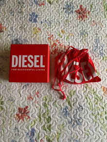 Cinturón Diesel B-1DR Strass Blanco