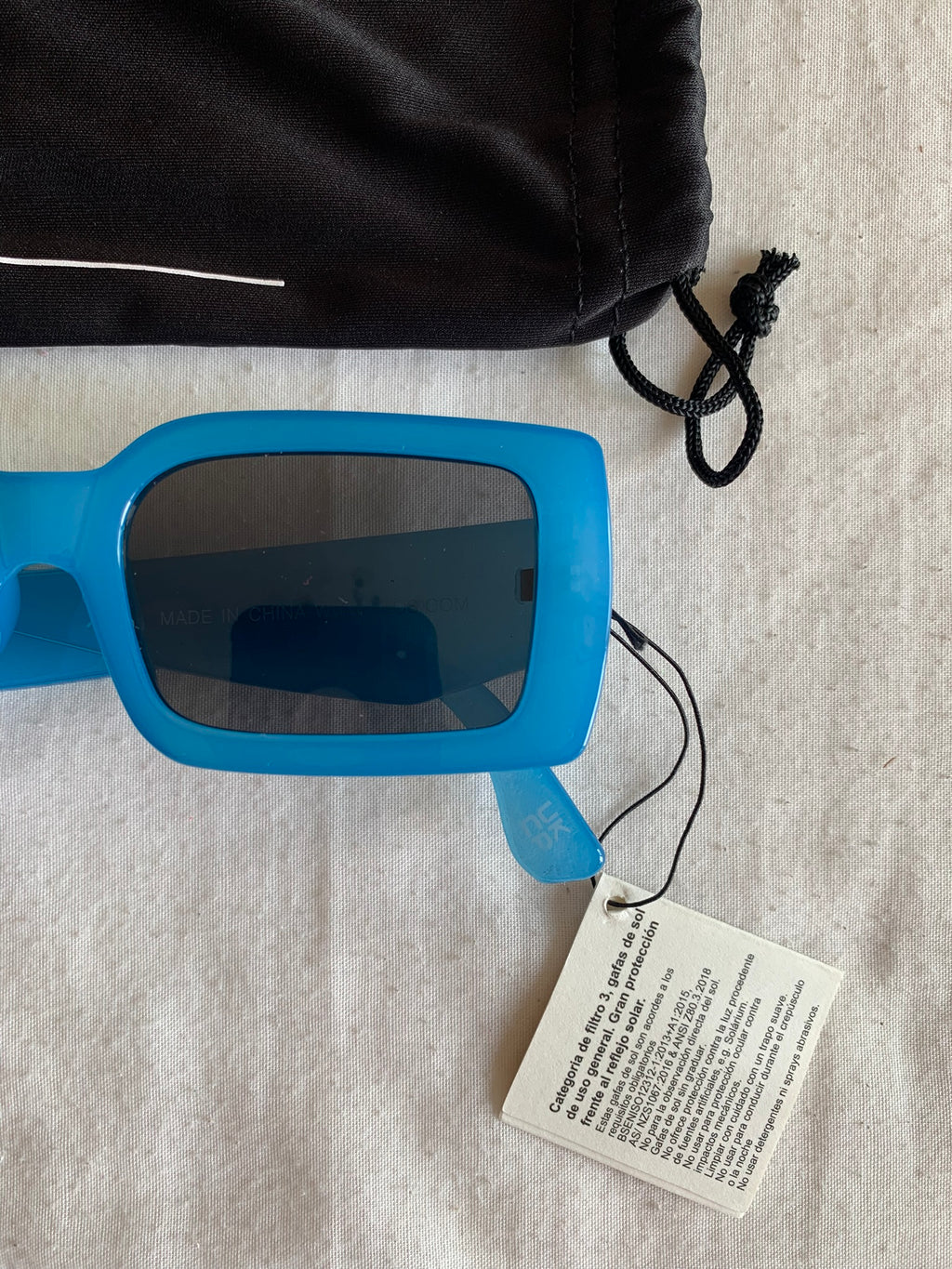 Gafas de Sol ASOS Azules Montura Extragrande
