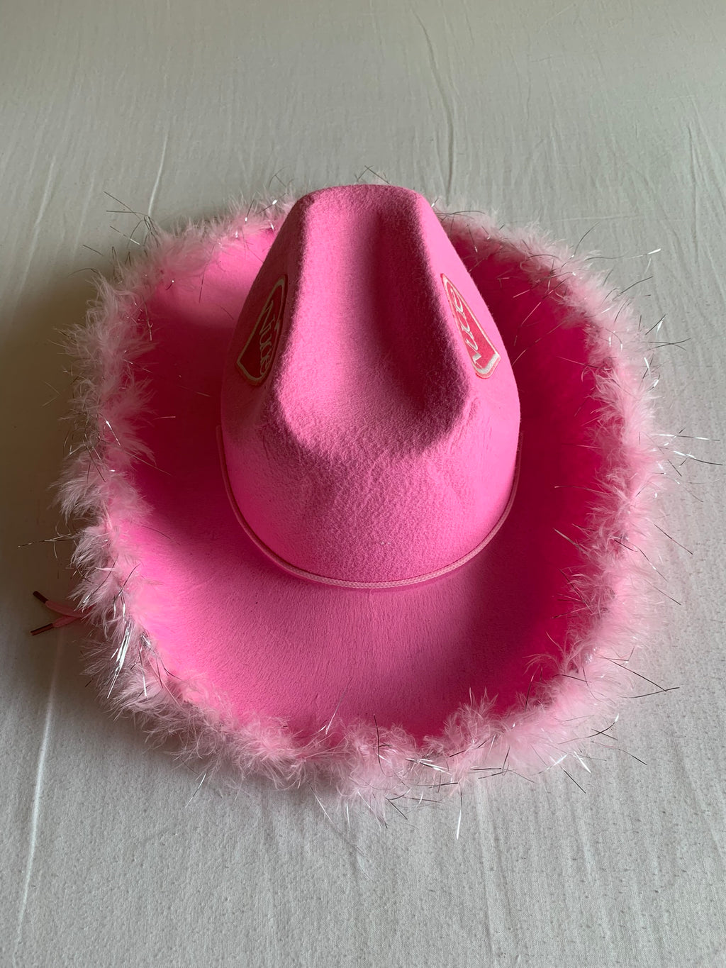 Sombrero Cowboy Nude Project Rosa con Plumas