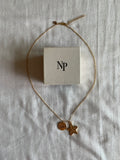 Collar Nude Project Dorado Estrella y Moneda