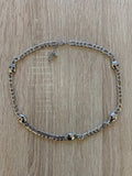 Collar Bershka Plateado con Calaveras