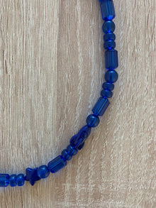 Collar Bershka Cuentas Azules