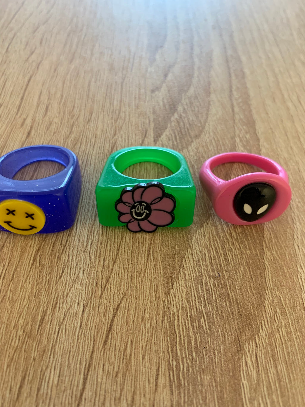 Pack 3 Anillos Bershka Resina