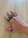 Pack 3 Anillos Bershka Resina
