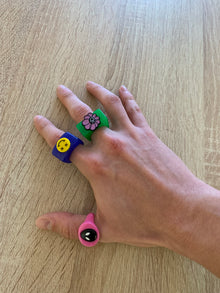 Pack 3 Anillos Bershka Resina