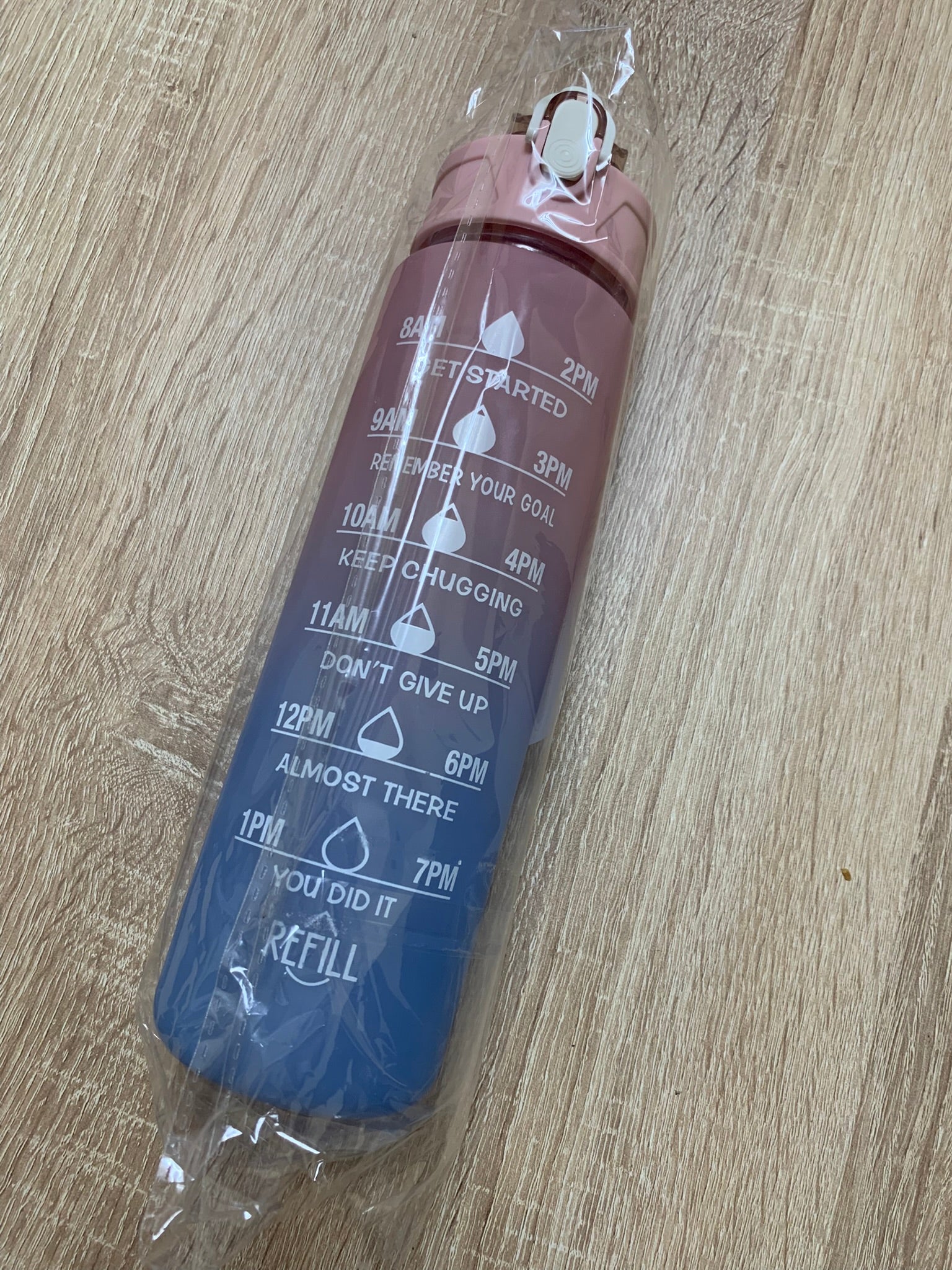 Botella Deportiva 900 ml "Rosa/Azul"