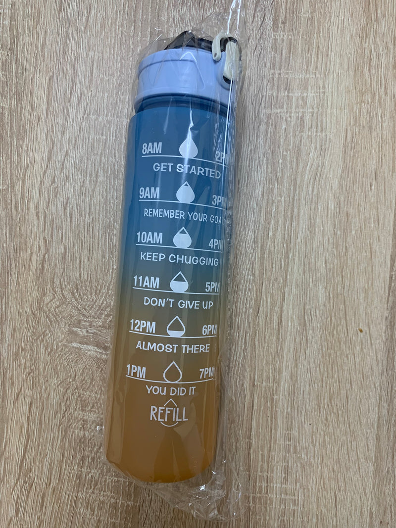 Botella Deportiva 900 ml "Azul/Naranja"