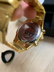 Reloj Lotus Dorado con Caja y Documentación
