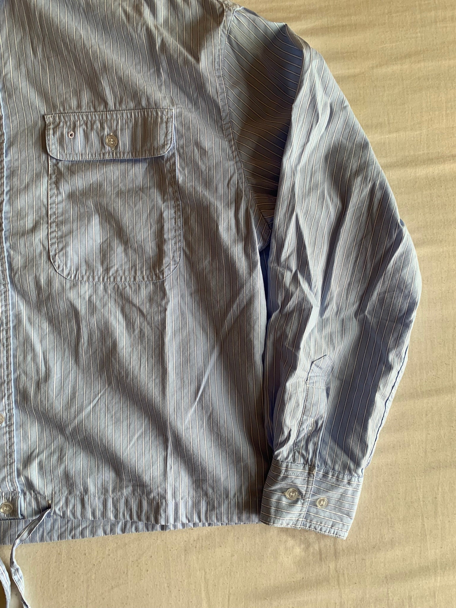 Camisa Nude Project Popelín Rayas Azul