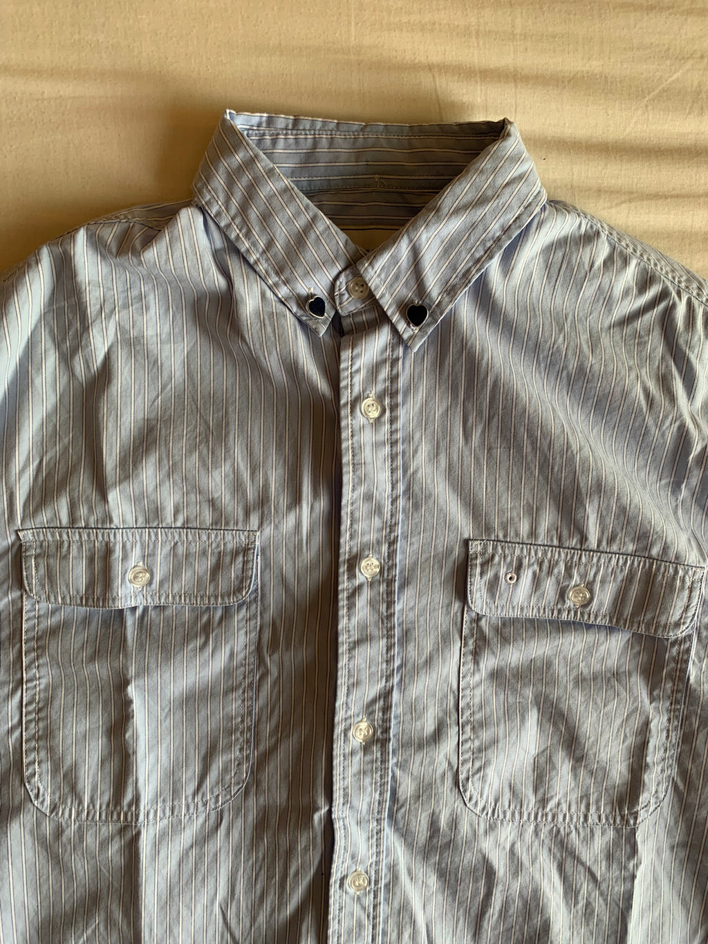 Camisa Nude Project Popelín Rayas Azul