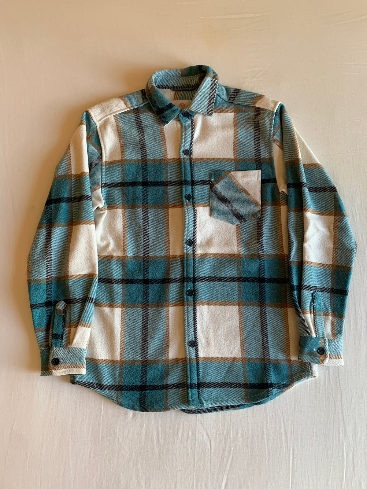 Sobrecamisa Pull&Bear Franela Cuadros Azul