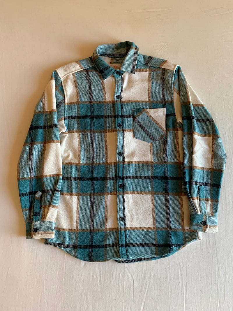 Sobrecamisa Franela Cuadros "Azul"