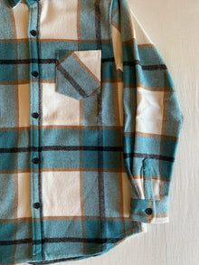 Sobrecamisa Pull&Bear Franela Cuadros Azul